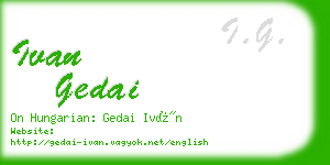 ivan gedai business card